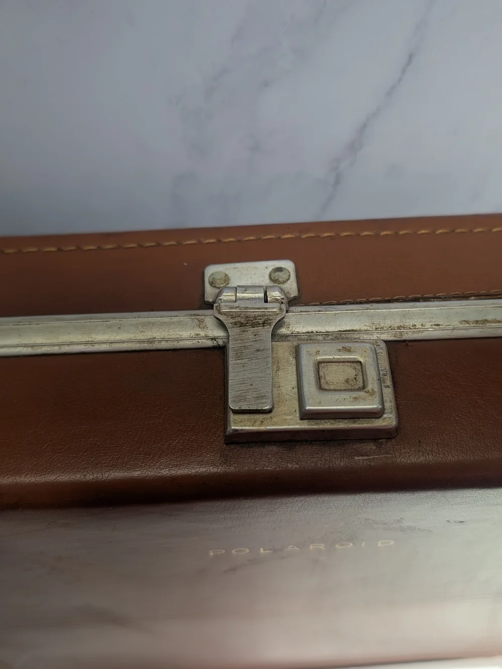 Vintage Polaroid Model J66 Land Camera With Leather Case UNTESTED AS IS
